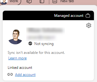 Edge profile sync not working